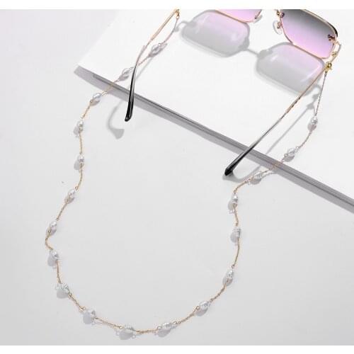 2020 Fashion Mask Lanyard Strap Face Mask Chain for Women Imitation Pearl Beaded Eyeglasses Sunglasses Chain Necklace Accessory