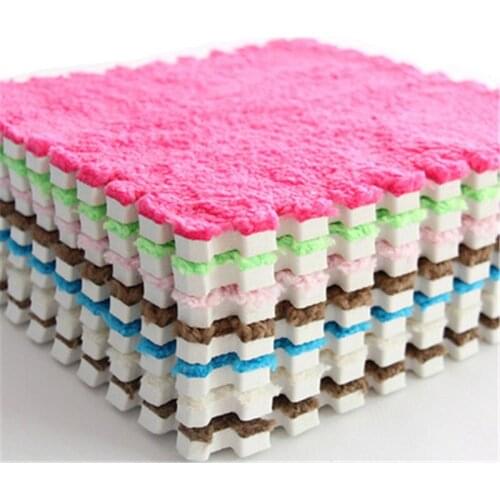 10/20PCS 30*30cm Carpet Living Room Bedroom Children Kids Soft Magic Patchwork Jigsaw Splice Heads Climbing Baby Crawing Mat