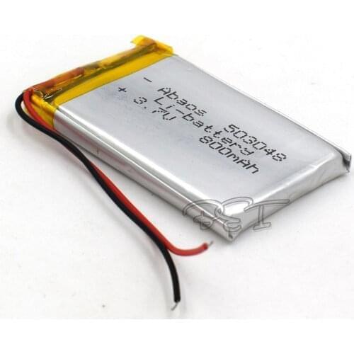 10Pcs 3.7V Rechargeable 800mAH 503048 Li-Polymer lithium ion Li-ion Battery for Toy GPS mp3 mp4 Speaker Reader Recorder Camera