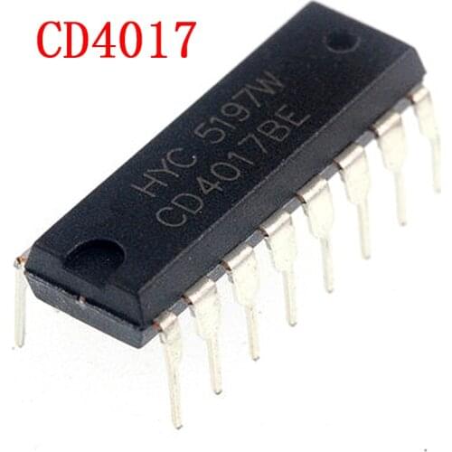 10pcs/lot CD4017 CD4017B CD4017BE 4017 DECADE COUNTER DIVIDER IC new original