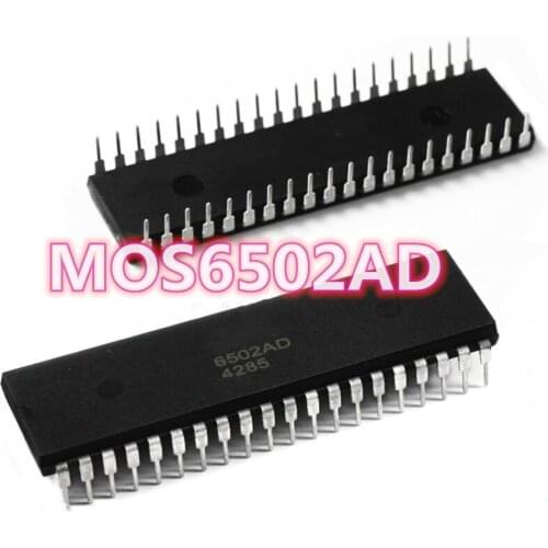 5PCS/LOT MOS6502 MOS6502AD 6502AD DIP-40 microprocessor Free shipping