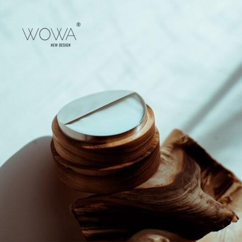 51MM\54MM\58.5MM Stainless Steel coffee Tools with Wooden cover Coffee distributor coffee distribution tool