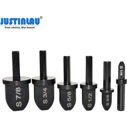 JUSTINLAU 6pcs Imperial Tube Pipe Expander Swaging Tool for Air Conditioner Copper Pipe Swaging Tool Drill Bit Repairing Set