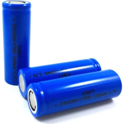1200mAh 3.7V 16500 Li-ion Rechargeable Battery 17500 lithium ion cell baterias for flashlight electric razor shaver