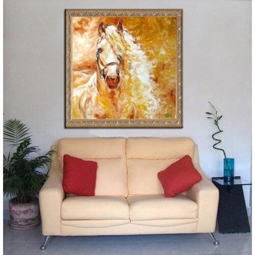 2018 Real Hot Sale Diamond Embroidery Diy Painting Handsome Horse Cross Stitch Needlework Mosaic Pattern Hobbies And Crafts