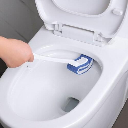 White Sponge Soft Toilet Brush With Hanging Hook WC Bathroom Accessory Set Tools Household Sink Cleaning Sanitary Products New