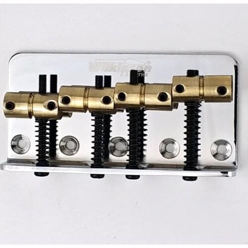 Wilkinson WOB41 WOB41T Precision Jazz Bass Chrome Silver Four 4 Strings Electric Bass Bridge With Brass Saddles For