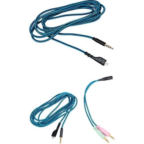 H05A New Replacement Gaming Headphone Cable Cables for steelseries Arctis 3 5 7