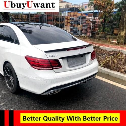Use For W207 C207 Benz E Class Coupe 2008-2016 E200 E300 E350 Spoiler Carbon Fiber Look Rear Trunk Wing Car Body Kit Accessories