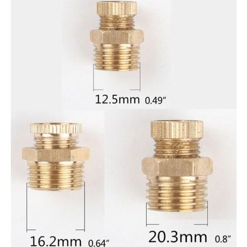 2021 New PT1/4" 3/8" 1/2"Brass Male Thread Air Compressor Water Drain Valve Replacement