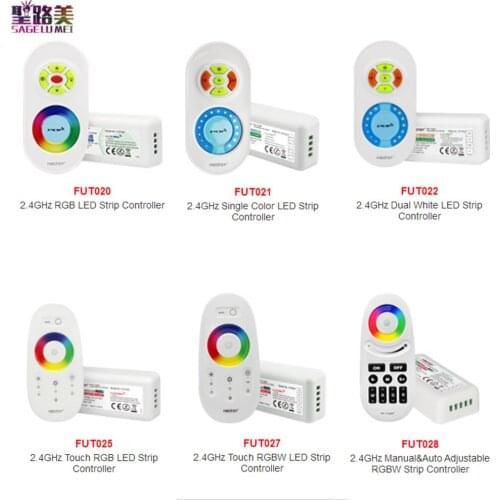 Miboxer 2.4GH FUT020 021 022 025 027 028 Dual White single color strip LED Strip Dimmer RGB RGBW LED Strip Controller DC12-24V