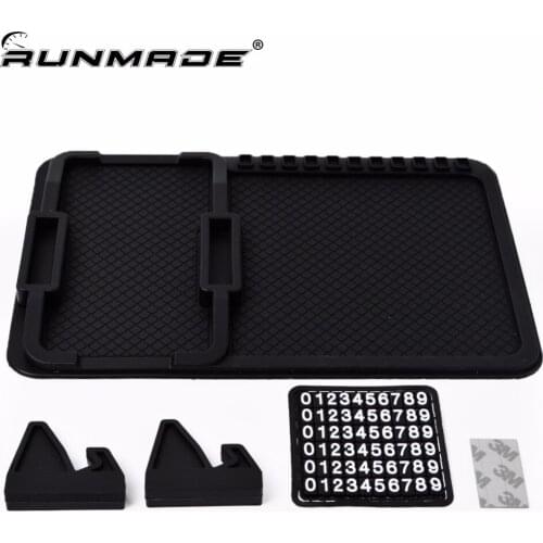 Runmade Car-Styling Multifunction Car Anti-Slip Magic Pad Non-slip Mat Phone Pad Holder PVC Dashboard Storage
