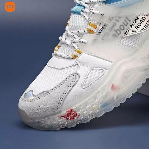 Xiaomi Mijia Youpin zaolong fly woven breathable popcorn bottom casual mens trendy shoes Flick shock absorption fashion shoes