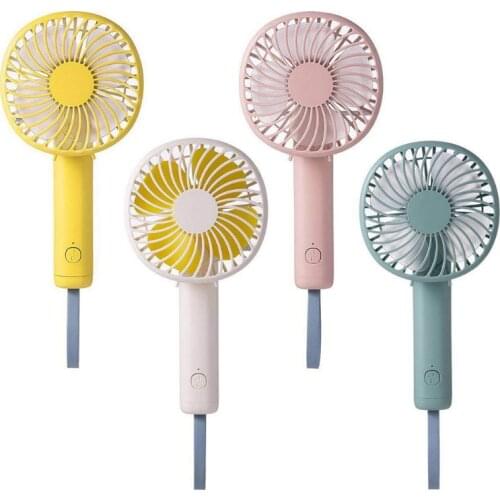 Mini Desk Fan Portable Mobile Holder Fans Handheld Outdoor USB Fan Small Desktop Office Rechargeable