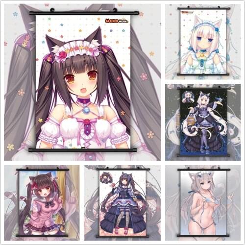 Nekopara Chocola Vanilla Anime manga wall Poster Scroll