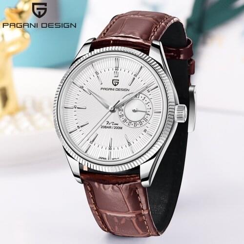 2021 New PAGANI DESIGN Watch Men Top Luxury Brand Business Quartz Watch Stainless Steel Case VH65 Luminous Clock Orologio Uomo