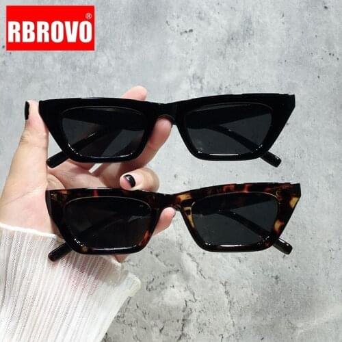 RBROVO Small Cat Eye Sunglasses Women 2021 Vintage Glasses Women Luxury Brand Eyewear Women/Men Retro Cateye Gafas De Sol Mujer