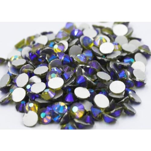 Olivine AB SS3~SS30 Non Hotfix Rhinestone стразы Flatback Glass Stone Nail Rhinestones Diamond For DIY Nail Decorations