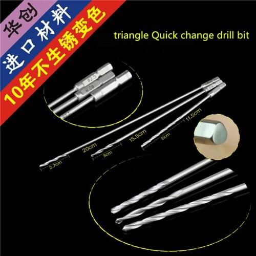 Orthopaedic Instruments Medical drill Bit Triangular Fast-loading Bit Bone Drill Bit 2.5 2.8 quick Change bone screw drill hole