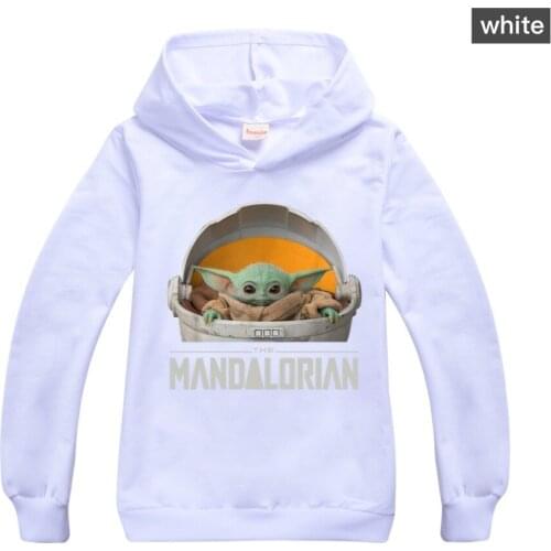 Baby Yoda Toddler Girl Fall Clothes Cotton Shirts for Teenage Girls Hooded Boys Long Sleeve Tops Boutique Kids Clothing