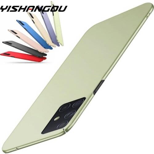 Shockproof Matte PC Case For Samsung Galaxy S20 FE S21 Note20 Ultra A50 A70 A51 A71 A21S S10 S9 S8Plus Slim Anti-skid Hard Cover