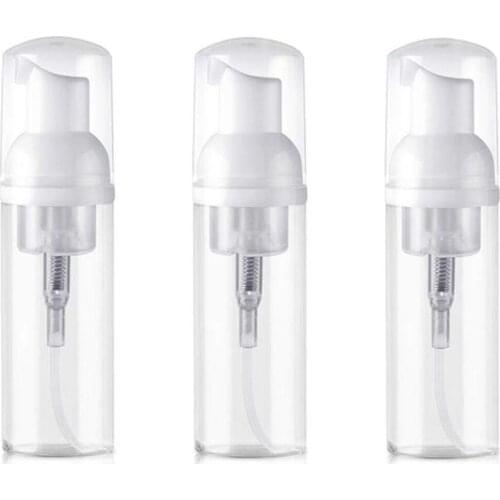 12pcs 60ml 2oz Empty Bottle Travel Soap Bottle, Mini Plastic Foam Dispenser Bottle, Foaming Soap Pump Dispenser for Travel