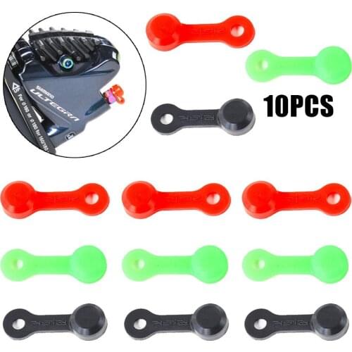 10pcs Dust-proof Cap Of Oil Disc Nozzle Bicycle Oil Dish Exhaust Screw Cap Grease Nozzle Rubber Dust Cap Cycling Accessories
