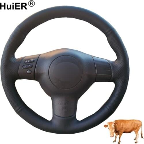 Hand Sewing Car Steering Wheel Cover Top Cow Leather For Toyota Corolla 2004-2006 Caldina 2002-2007 RAV4 (US) 2004-2005 Scion tC
