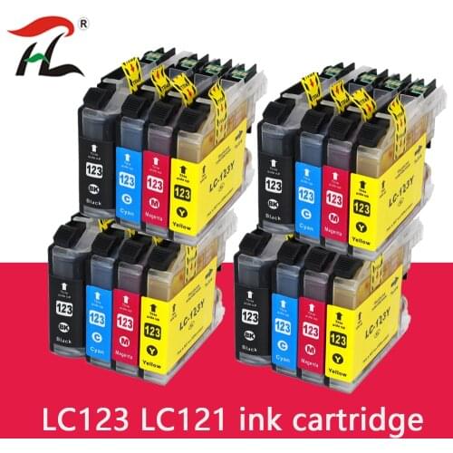 LC123 LC121 Compatible Ink Cartridge For Brother DCP-J552DW J752DW J132W J152W J172W MFC-J470DW J650DW J870DW printer