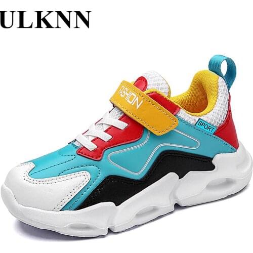 Boys Sports White Shoes 2021 New Girl Pink Sports Running Shoes Elementary School Childrens Outdoor Lightweight Sports Sneakers