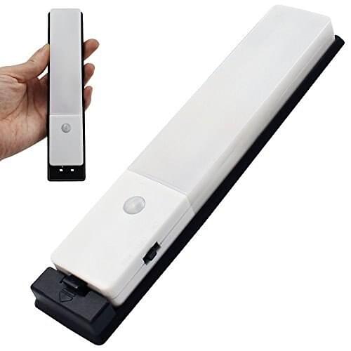 Lightinbox Rechargeable Wireless LED Motion Sensor Night Light, Stick-on Anywhere Under Cabinet LED Light w/ Magnet