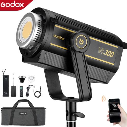 Godox VL300 VL-300 300W 5600K White Version LED Video Light Continuous Output Bowens Mount Studio Light APP Support