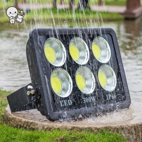 Outdoor Black 50W100W150W200W300W400W500W600W700W LED Floodlights Fixture Waterproof IP66 Landscape Lighting Lamp for Project