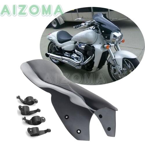 Smoke Motorcycle Bolt-on Windscreen PC Wind Shield Deflector w/ Clamps Bracket For Suzuki M109R Boulevard M50 M90 M109R2 M109RZ