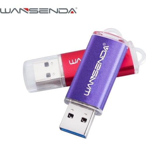 WANSENDA Usb 3.0 USB Flash Drive High Speed Pen Drive 8GB 16GB 32GB 64GB 128GB 256GB External Storage Pendrive USB Memory Stick