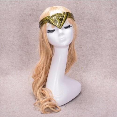 Superhero Woman Halloween Cosplay Props Accessory Woman Diana Cosplay Costumes Headwear Headband Mask