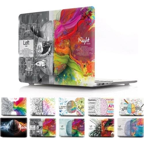 Left Right Brain Body Hard Laptop Case for MacBook Air Pro Retina 11 12 13 15 Inch Case for Macbook Air 13 New Touch Bar Cover