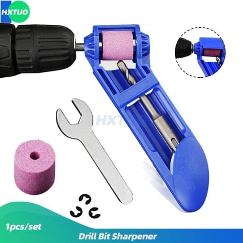 1 Set Corundum Grinding Wheel Drill Bit Sharpener Power Tool Portable Drill Bit Sharpener 2-12.5mm Twist Drill Bit Drill Grinder