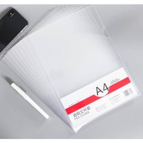 20 Pcs Clear Presentation Files Paper Cover Transparent Binding Report A4 Folder for Business Documents School Projects