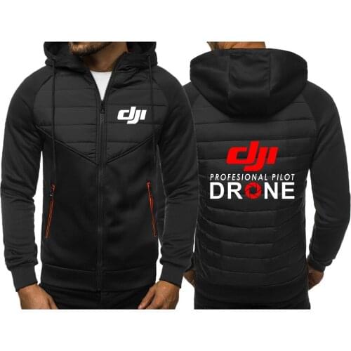 2021 DJI Professional Pilot Drone Logo Warm Fashion for Men Feather Hooded Down Jacket Mens Down Coat Hoodies Sports Jackets