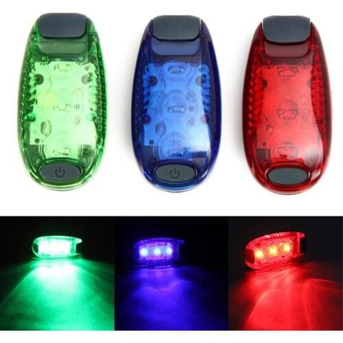 3 LED Outdoor Safety Night 3 Modes Fast Flashing Running Cycling Flashing Light Clip Warning Lamp LED Safety Light Lamp