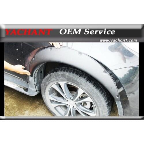 Car-Styling ABS Universal Fender Flare Wheel Arch 2Pcs 840mm 360mm 70mm For All Model After Modify DIY w/ Screws Nuts