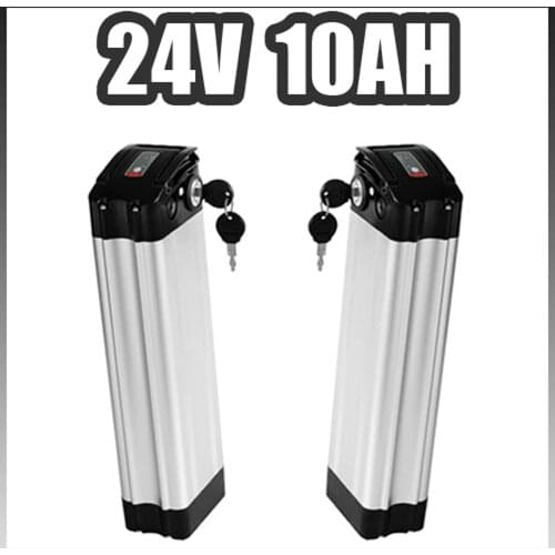 Silver fish 24V Ebike Battery 24V 10AH Electric bike Lithium ion Battery For 24V 250W 350W motor Samsung cells