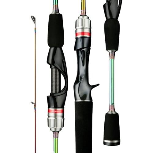 Catch.u Fishing Rod Super Soft and Ultra Light UL Carbon Fiber Spinning/casting Solid Top Fishing Rod for Stream Reservoir Pond