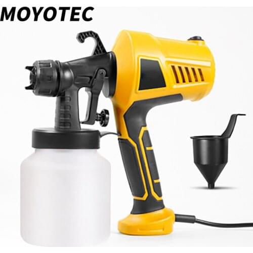 MOYOTEC 400W Electric Spray Gun 800ml Household Power Electric Paint Sprayer Flow Control Airbrush Easy Spraying