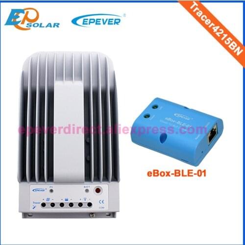 Bluetooth eBOX MPPT Solar controller 40A Tracer4215BN Max PV input 150V EPEVER Brand ble adapter 12V/24V Battery Charger