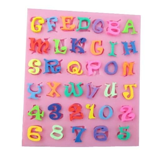 Lower Case Letters Cooking Tools Chocolate Ice Mold Wedding Decorating Silicone Mold Baking Fondant Candy Sugar Craft Diy Cake