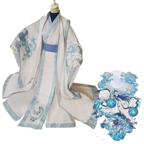 2019 Hot Anime Movie NE ZHA Ao Bing Cosplay Costume Chinese Full Set Adult Men Halloween Carnival Party Costumes