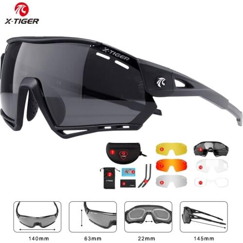 X-Tiger Cycling Glasses Polarized Sports Mens Cycling Sunglasses Mountain Bicycle Glasses MTB Protection Cycling Goggle Eyewear