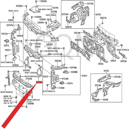Radiator grille left deflector 2005-Toy ota CRO WN water tank guard plate water tank deflector water tank side guard plate